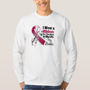 T-shirt Héros de frère dans mon Cancer de cou de tête d