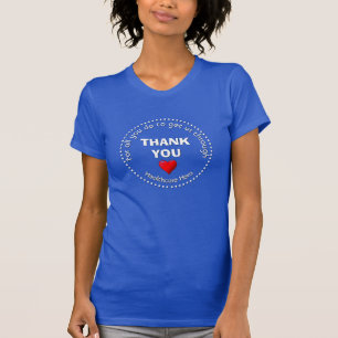 T-shirt Héros de la santé en MERCI bleu