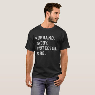 T-shirt Héros de protecteur de papa de mari