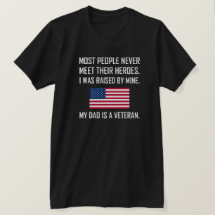T-shirt Héros de rassemblement mon papa un vétéran