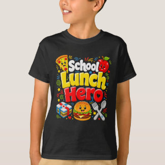 T-shirt Héros drôle de déjeuner scolaire Travailleur de ca
