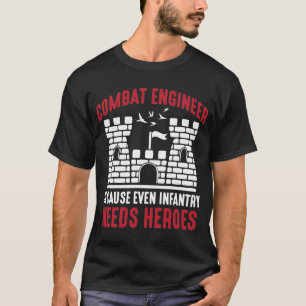 T-shirt Héros du génie de combat Infanterie du génie de