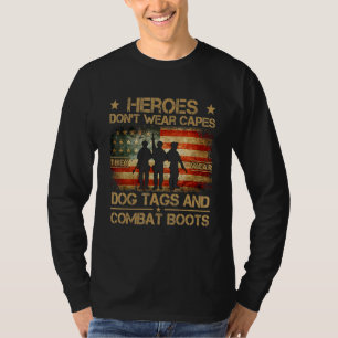 T-shirt Héros ne portent pas de capes Ils portent des drap