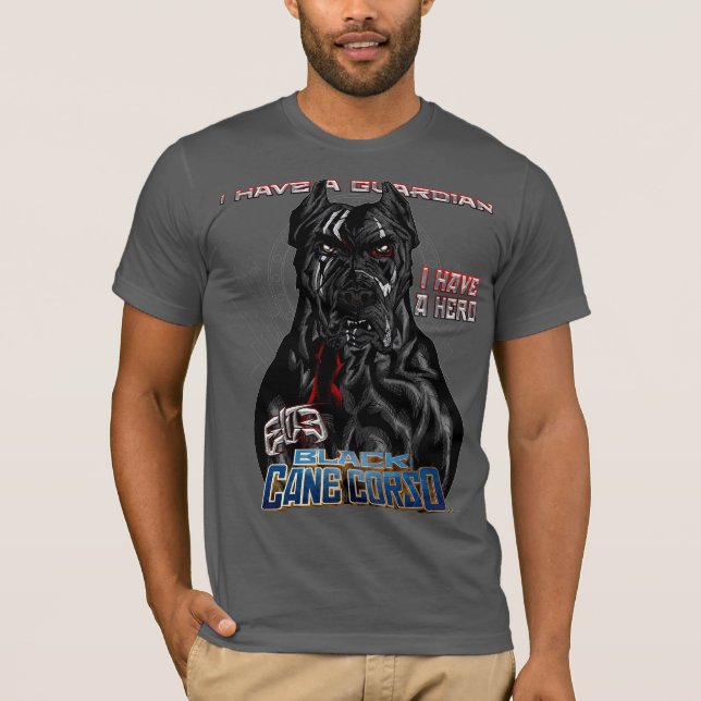 T-shirt Héros noir de Corso de canne d'élite (Devant)