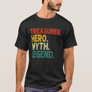 T-shirt Héros trésorier Mythe Légende Trésorier Vintage