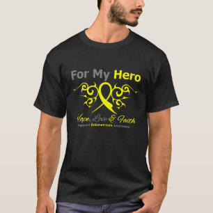 T-shirt Héros tribal de ruban d'endométriose