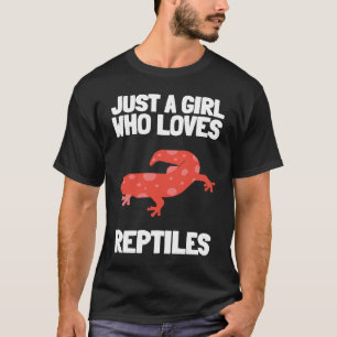 T-shirt Herpétologie Reptile Et Amphibiens Juste Une Fille