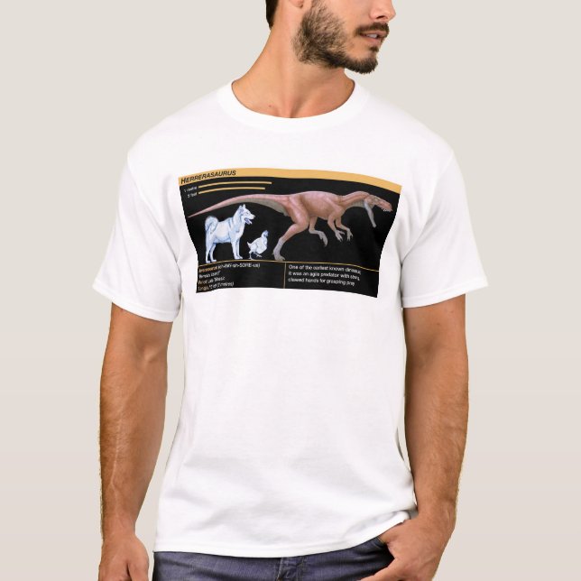 T-shirt Herrerasaurus - Dinosaur Biology Jurassic (Devant)