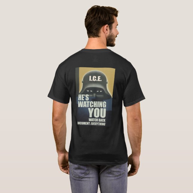 T-shirt He's Watching You 2026 - Back print (Dos entier)