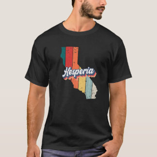 T-shirt Hesperia City Retro Vintage Pays d'origine Califor