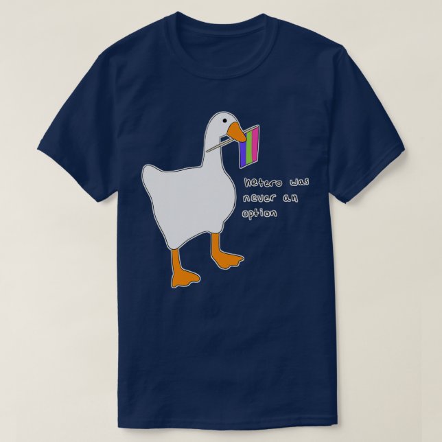 T-shirt Hetero N'A Jamais Été Une Option Polysexuelle (Design devant)