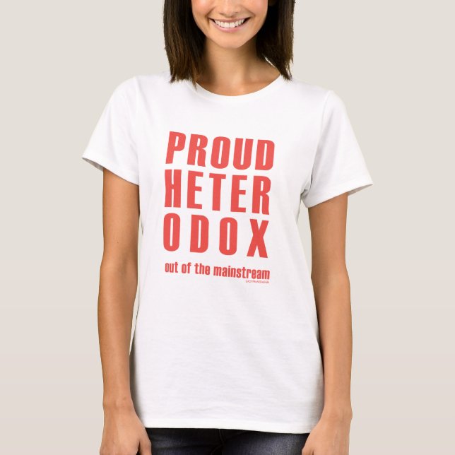 T-shirt Hétérodoxe fier (Devant)