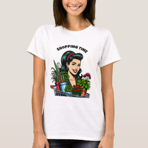 T-shirt Heure d'achat   Amoureux des Plantes rétro amusant