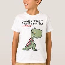 Heure de la douche ? Drôle serviette T-Rex Dinosau