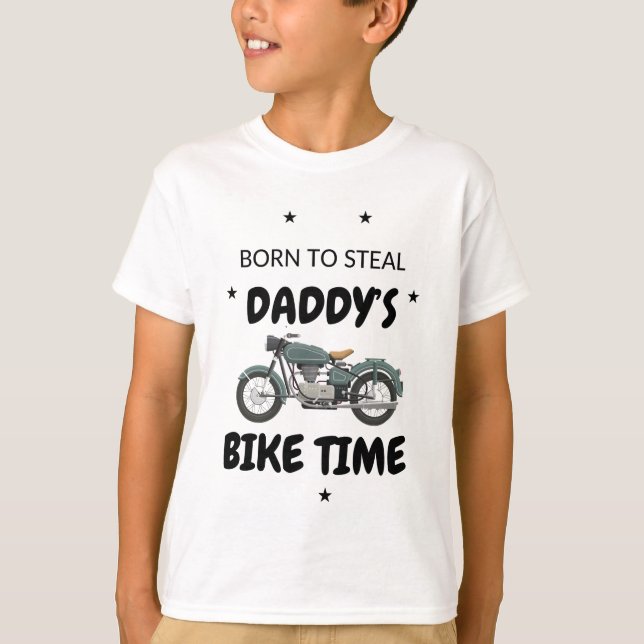 T-shirt Heure de vélo papa (Devant)