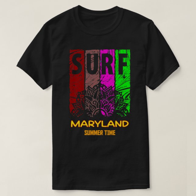 T-SHIRT HEURE D'ÉTÉ À MARYLAND (Design devant)