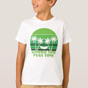 T-SHIRT HEURE D'ÉTÉ PISCINE.