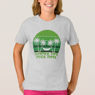 T-SHIRT HEURE D'ÉTÉ PISCINE.