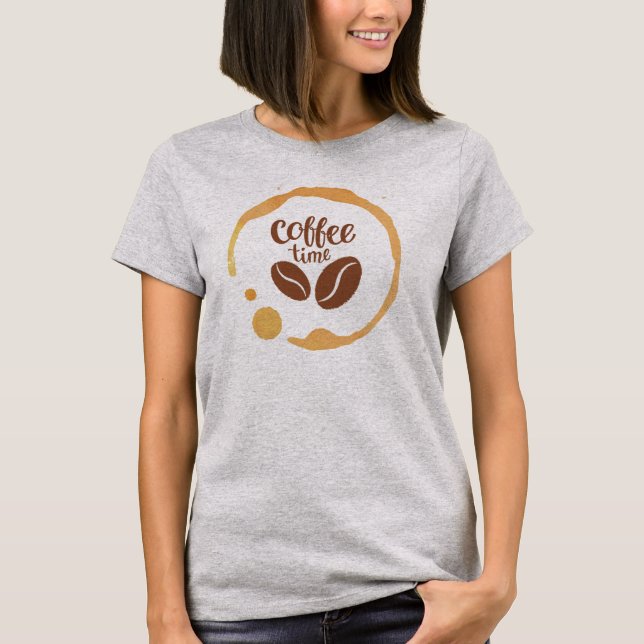 T-shirt Heure du café (Devant)