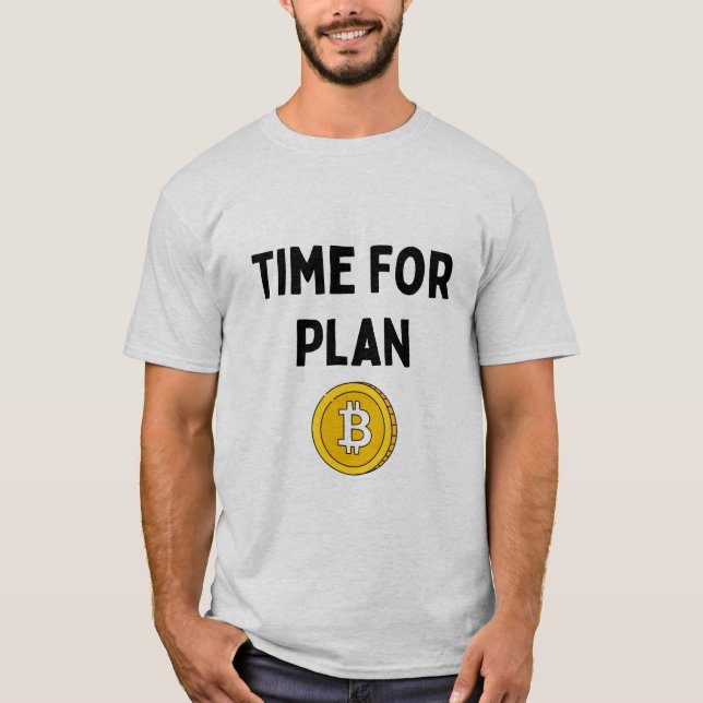 T-shirt Heure du plan B Bitcoin (Devant)