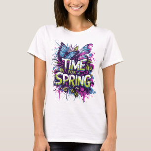 T-shirt Heure Du Printemps - Graffiti Spray Slash