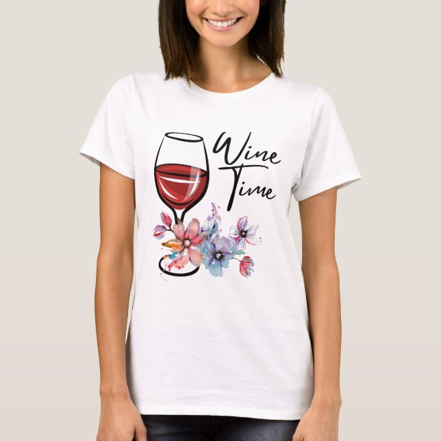 T-SHIRT HEURE DU VIN (Devant)