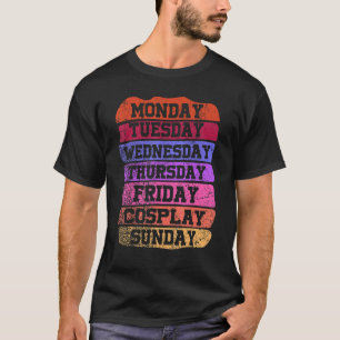 T-shirt Heures de travail Lundi Mercredi Vendredi Samedi C