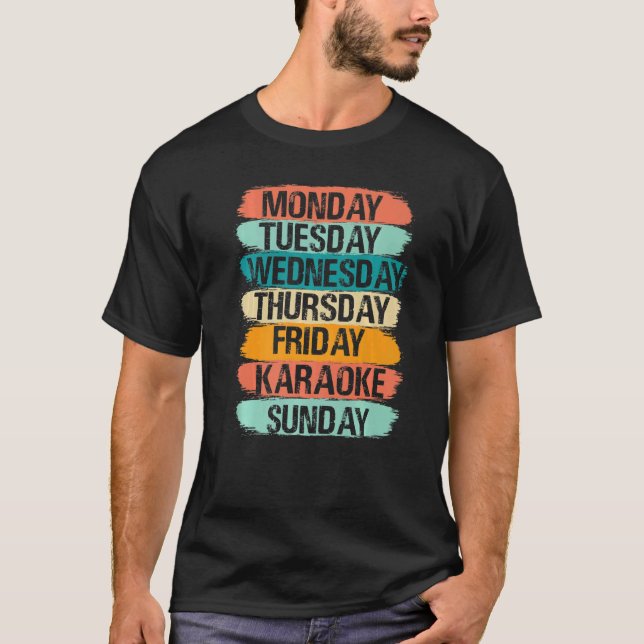 T-shirt Heures de travail lundi mercredi vendredi samedi K (Devant)