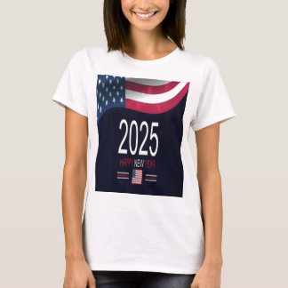 T-SHIRT HEUREUSE CHEMISE DE NOUVELLE ANNÉE DE FEMME USA