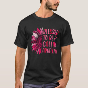 T-shirt Heureuse D'Être Appelée Abuelita Mignonne Florale