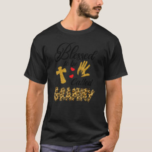 T-shirt Heureuse d'être appelée Grammy Léopard Fête des Mè