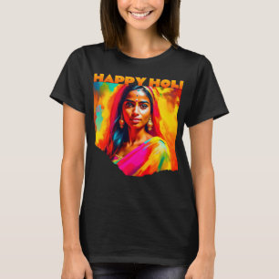 T-shirt Heureuse Holi belle femme