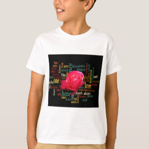 T-shirt Heureuse Sainte-Valentin Aux Roses Rouges Élégante