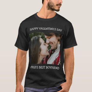 T-shirt Heureuse Sainte-Valentin Best Boyfriend Photo pers
