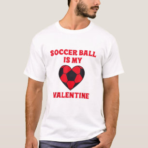 T-shirt Heureuse Sainte-Valentin Coeur de soccer 2022 