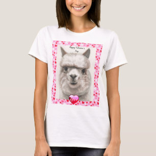 T-shirt Heureuse Sainte-Valentin Llama Love Top