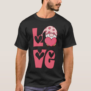 T-shirt Heureuse Sainte-Valentin Love Gnome Graphic mignon
