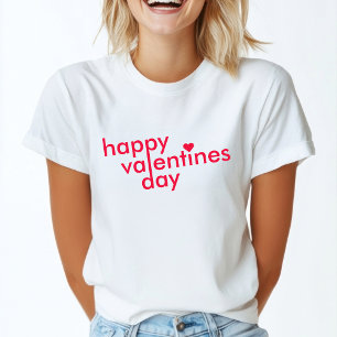 T-shirt Heureuse Sainte-Valentin   Love Heart Moderne tend