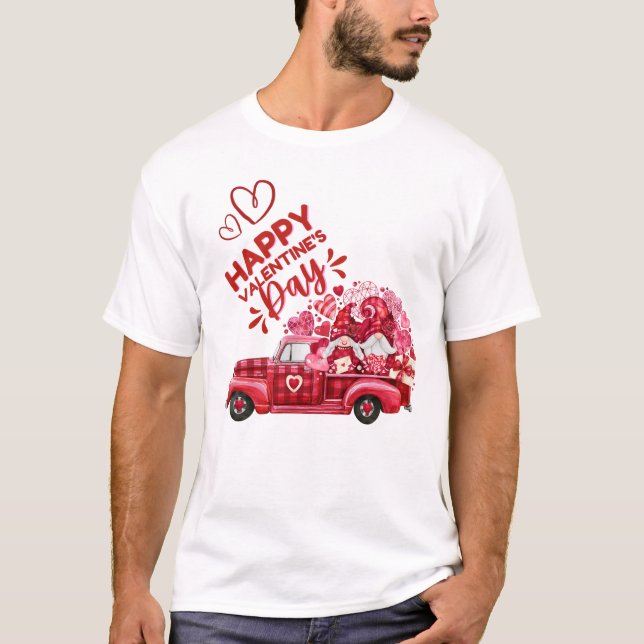 T-shirt Heureuse Sainte-Valentin | mignonnes citations de  (Devant)