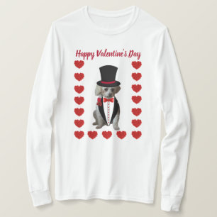 T-shirt Heureuse Sainte-Valentin Poodle