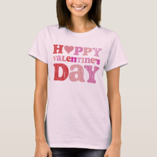 T-shirt Heureuse Sainte-Valentin rétro