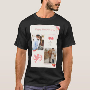 T-shirt Heureuse Sainte-Valentin votre photo