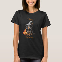 Heureuse sorcière Halloween Dachshund