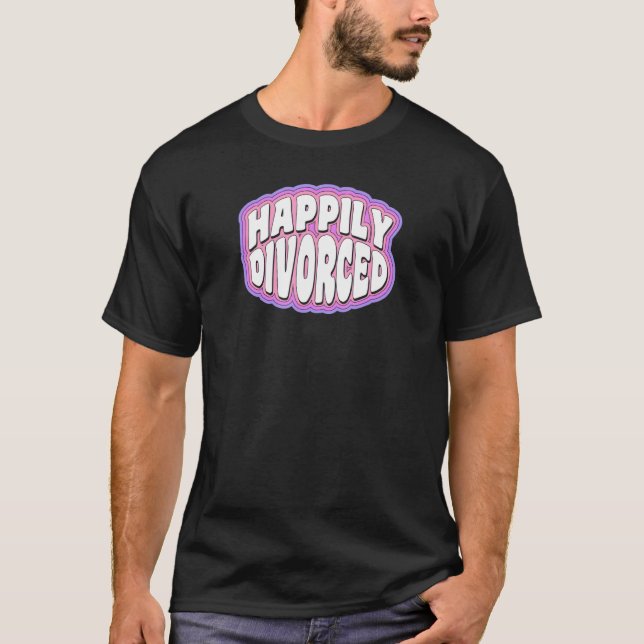 T-shirt Heureusement Divorcé Mignonne Drôle Divorce Party (Devant)