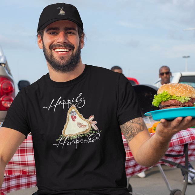 T-SHIRT HEUREUSEMENT HENPECKEN RELATION (Créateur téléchargé)