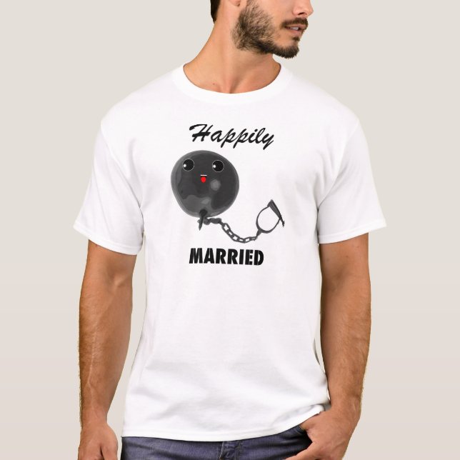 T-shirt Heureusement marié (Devant)