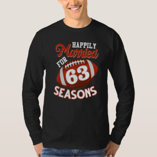 T-shirt Heureusement Marié Pour 63 Saisons De Football 63e