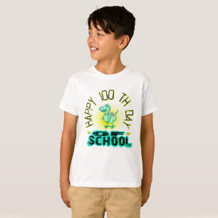T-shirt heureux 100 e jour de l'école