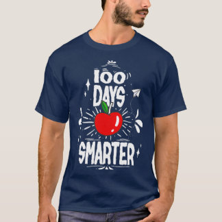 T-shirt heureux 100 e jours plus intelligent de l'école