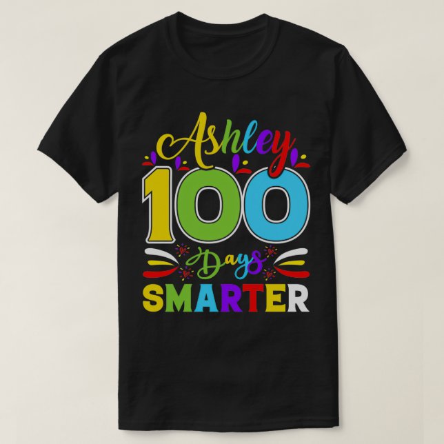 T-shirt heureux 100 jours d'école 5 1 (Design devant)